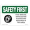 Signmission OSHA Sign, Face Shields Goggles And Glasses, 10in X 7in Rigid Plastic, 10" W, 7" H, Landscape OS-SF-P-710-L-10614 - alternate 1